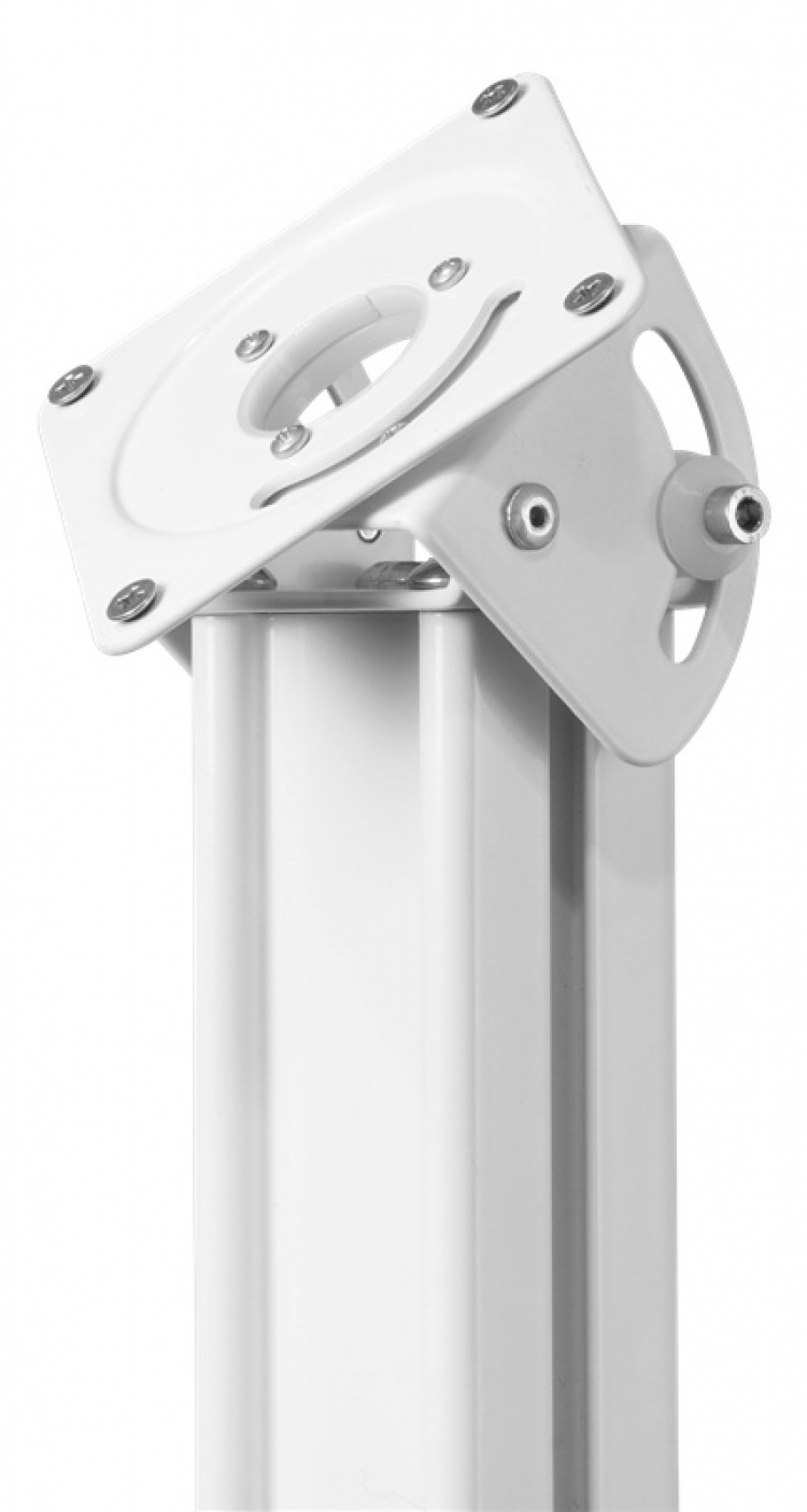 DELTACO Office Floor stand with brochure stand VESA 75x75, 100x100 Whi