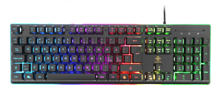 DELTACO GAMING 4in1 RGB-kit med Tangentbord, Mus, Headset, Musmatta - Fyndvara