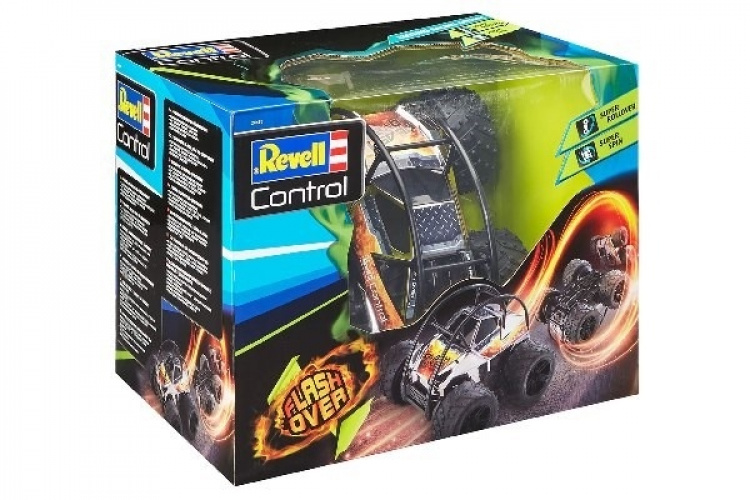 Revell Stunt Car Flash Over R/C 2,4GHz 4WD Chrome Electric