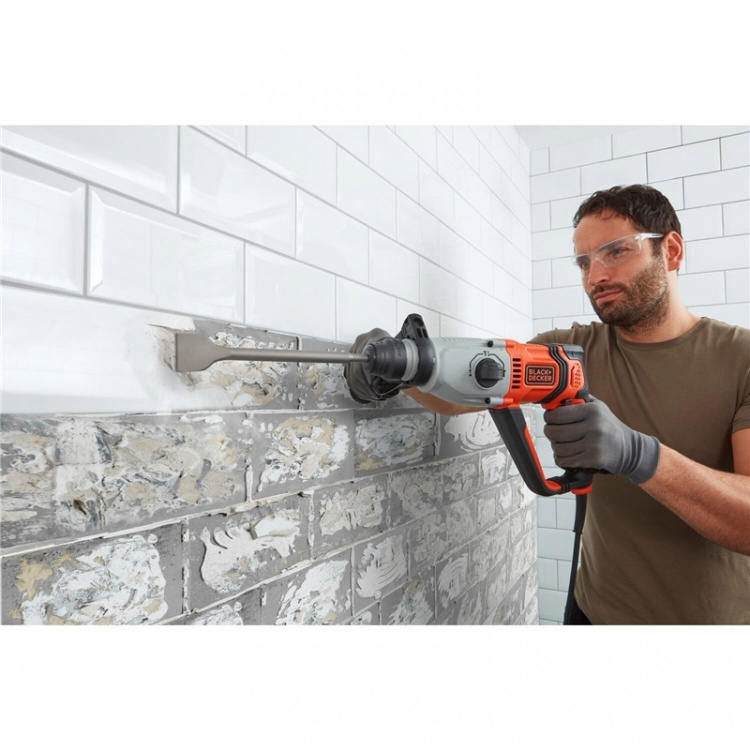 BLACK+DECKER Borrhammare i kitbox 800W SDS-Plus BLACK+DECKER Borrhammare i kitbox 800W SDS-Plus