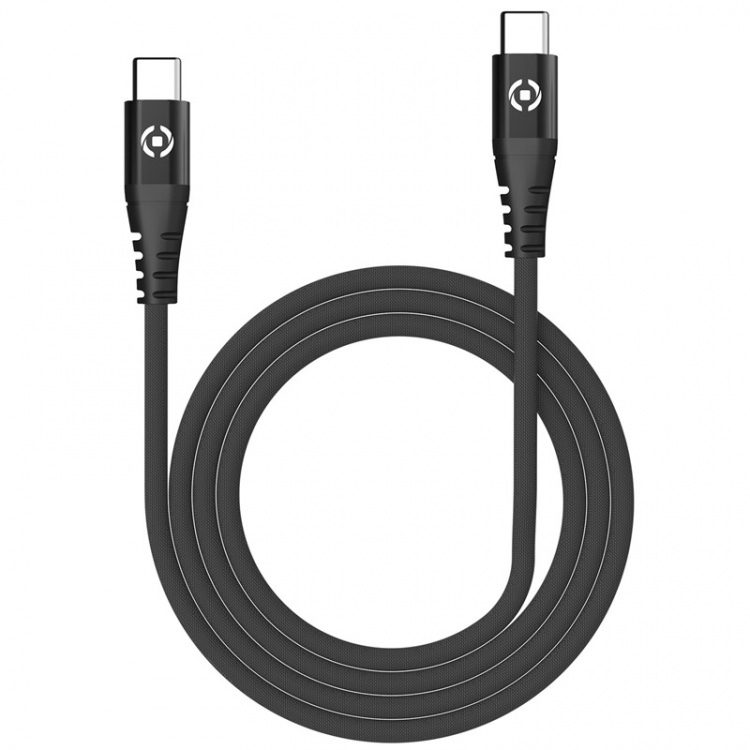 Celly USB-C - USB-C Cable Nylon USB-PD 60W 1m