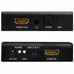 LogiLink HDMI Audio extractor 2/5.1CH 4K ARC HDR SPDIF LogiLink HDMI Audio extractor 2/5.1CH 4K ARC HDR SPDIF