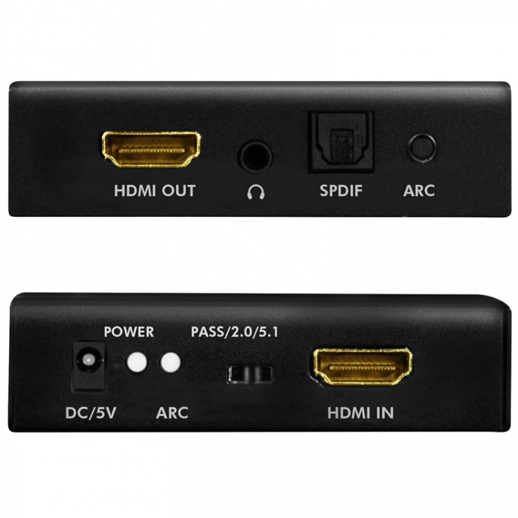 LogiLink HDMI Audio extractor 2/5.1CH 4K ARC HDR SPDIF LogiLink HDMI Audio extractor 2/5.1CH 4K ARC HDR SPDIF