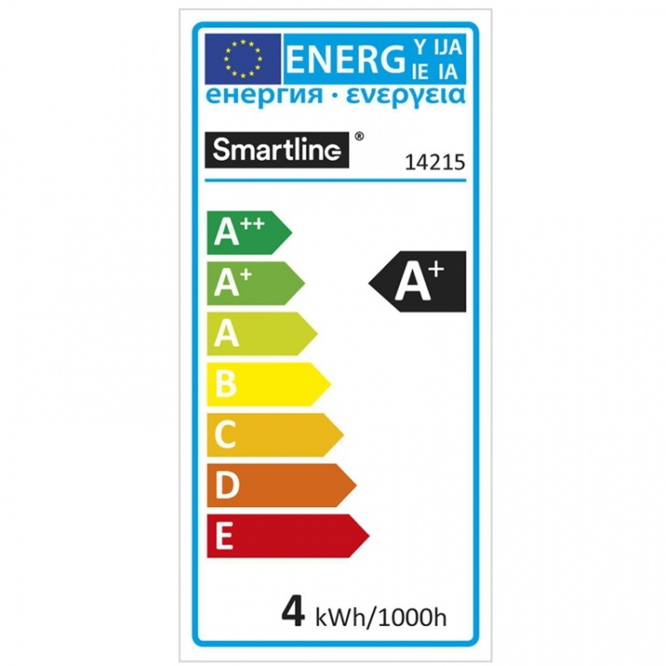 Smartline Filament LED-lampa E14 Klot Bl