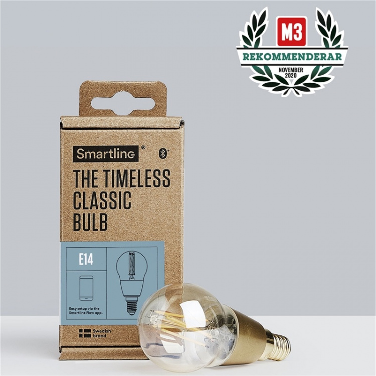 Smartline Filament LED-lampa E14 Klot Bl