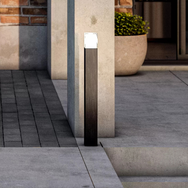 Smartwares Pollare Large 80cm LED Aluminium Svart Smartwares Pollare Large 80cm LED Aluminium Svart