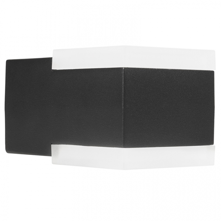 Smartwares Vägglampa Up-/Downlight Aluminium Svart