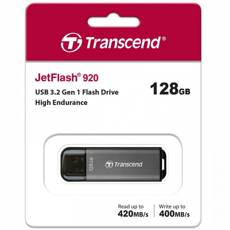 Transcend USB-minne JF930C 2-i-1 (USB3.2/USB-C) 128GB