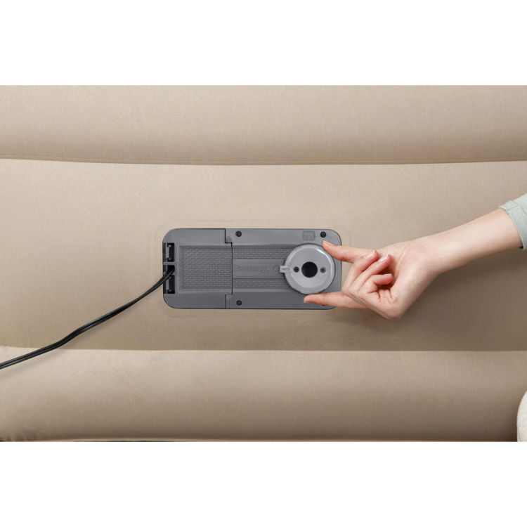 Bestway Fortech Luftmadrass 2.03m x 1.52m x 46cm Bestway Fortech Luftmadrass 2.03m x 1.52m x 46cm