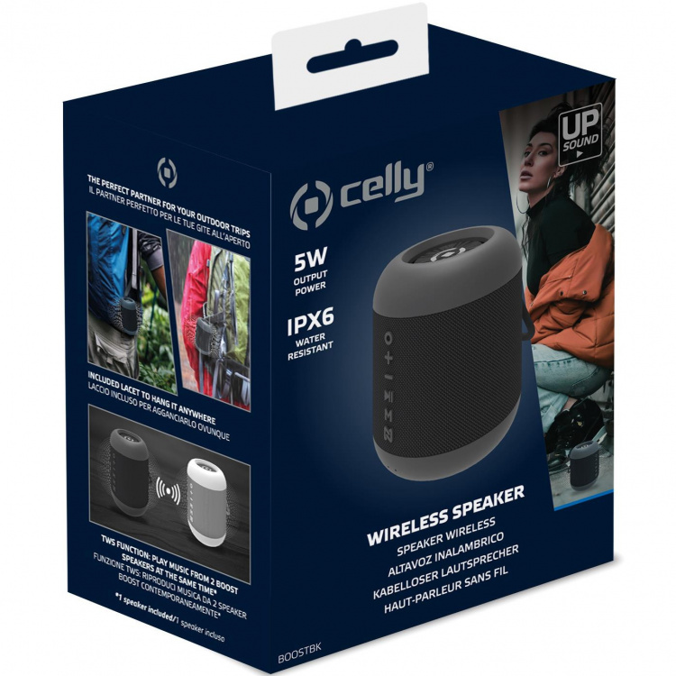 Celly Boost Trådlös högtalare TWS 5W IPX6 Svart