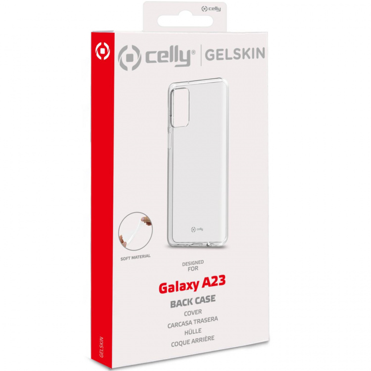 Celly Gelskin TPU Cover Galaxy A23 Transparent