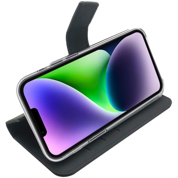 Celly Wallet Case iPhone 14 Plus Svart