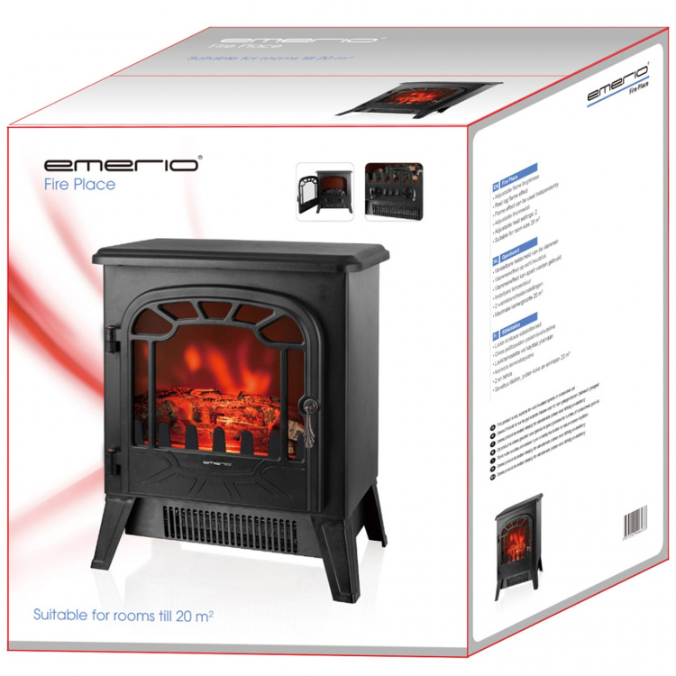 Emerio Dekorationsbrasa Värmefläkt 1850W FP-121933