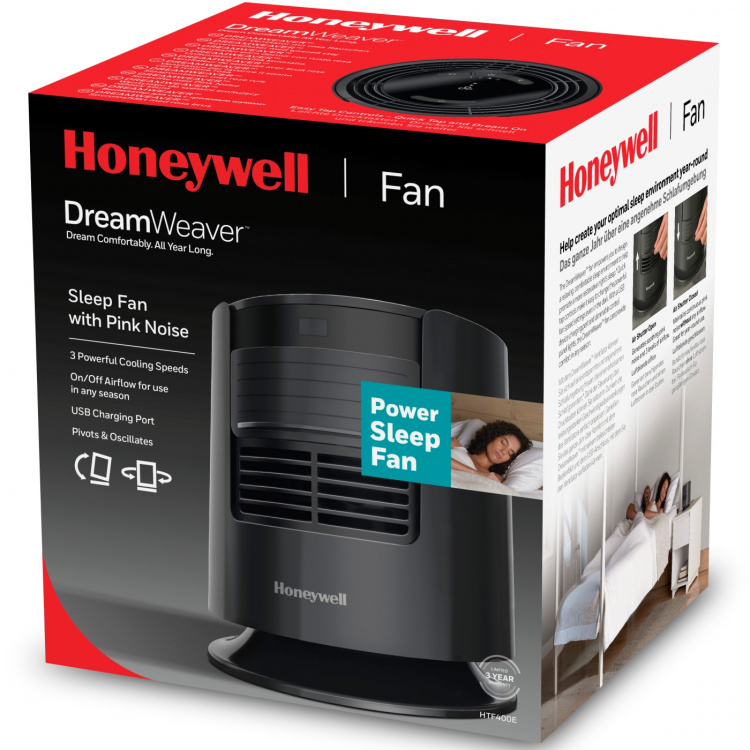 Honeywell Bordsfläkt Sleep fan HTF400E4 Honeywell Bordsfläkt Sleep fan HTF400E4