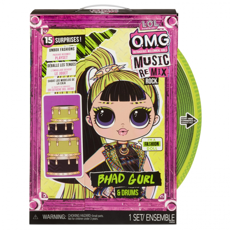 L.O.L. Surprise OMG Remix Rock- Bhad Gurl and Drums