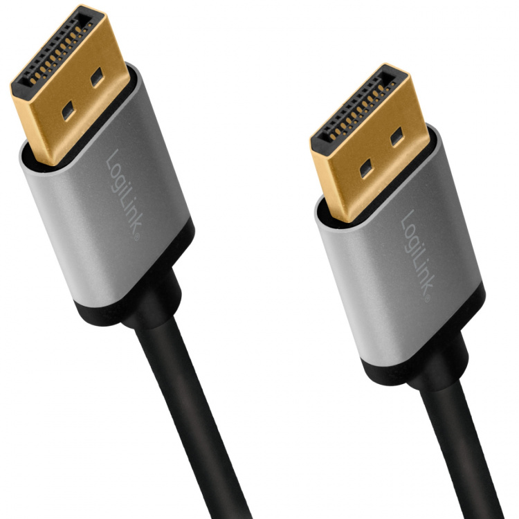 LogiLink DisplayPort-kabel 4K/60Hz Aluminium 1m LogiLink DisplayPort-kabel 4K/60Hz Aluminium 1m