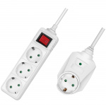 LogiLink Grenuttag 3-vägs + 1 genomgående kontakt Vit LogiLink Grenuttag 3-vägs + 1 genomgående kontakt Vit