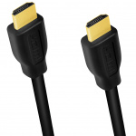 LogiLink HDMI-kabel 2.0 Premium High Speed 4K/60Hz Svart 1m