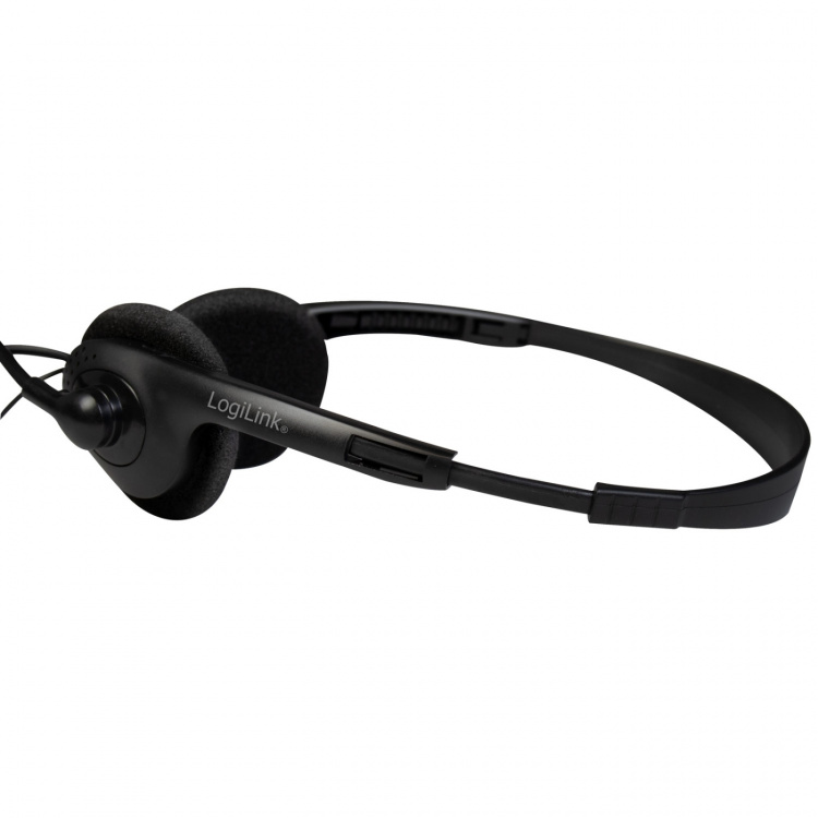LogiLink PC-headset Stereo m mikrofon 1x3,5mm-kontakt LogiLink PC-headset Stereo m mikrofon 1x3,5mm-kontakt