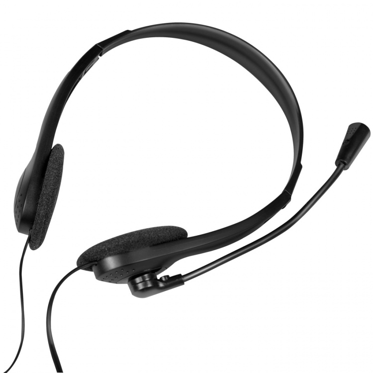 LogiLink PC-headset Stereo m mikrofon 1x3,5mm-kontakt LogiLink PC-headset Stereo m mikrofon 1x3,5mm-kontakt