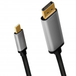 LogiLink USB-C -> DisplayPort 4K/60Hz Aluminium 1,8m