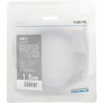LogiLink USB-C -> DisplayPort 4K/60Hz Aluminium 1,8m