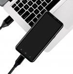LogiLink USB-USB-C Ladd/synk-kabel USB 2.0 15W 0,3m Textil