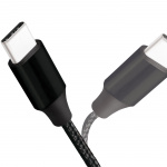 LogiLink USB-USB-C Ladd/synk-kabel USB 2.0 15W 0,3m Textil