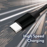 LogiLink USB-USB-C Ladd/synk-kabel USB 2.0 15W 0,3m Textil