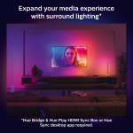 Philips Hue Gradient Signe Bordslampa Wh/Color Vit