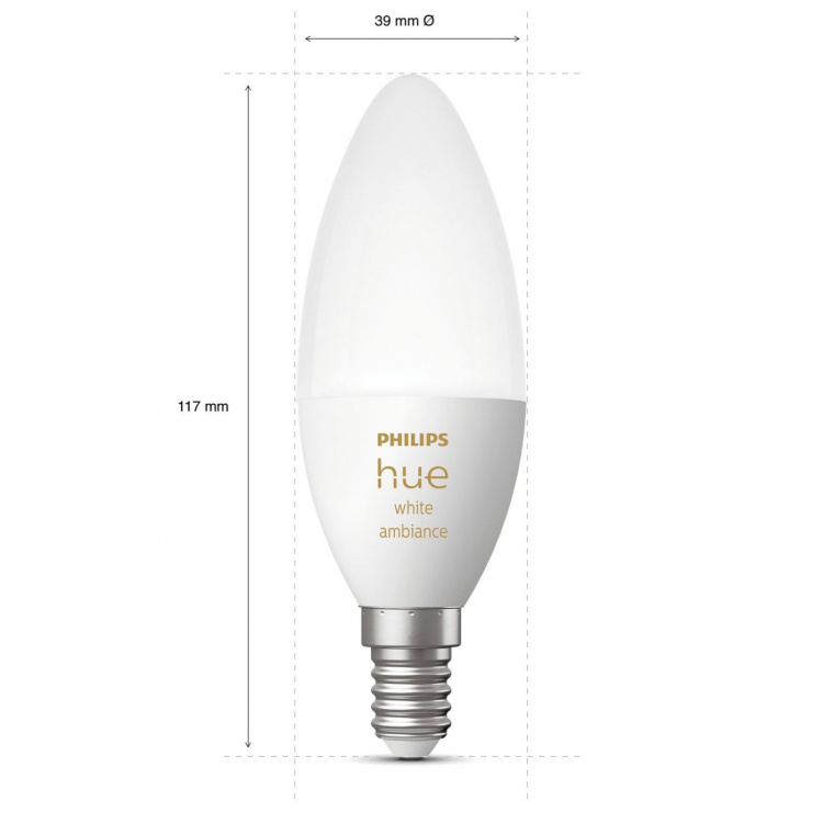 Philips Hue White Ambiance E14 Kron 1-pack Philips Hue White Ambiance E14 Kron 1-pack