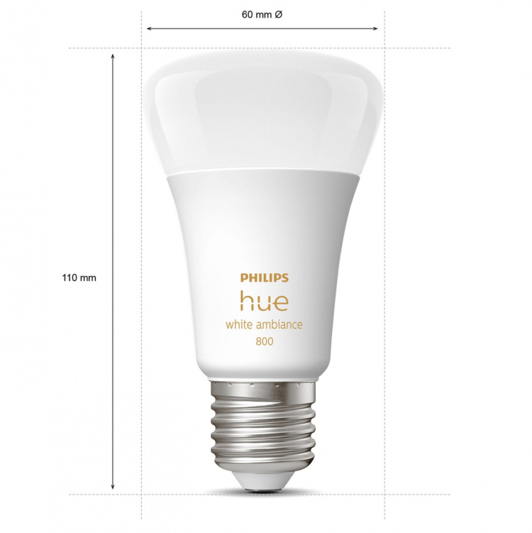 Philips Hue White Ambiance E27 2-pack