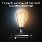 Philips Hue White Ambiance Filament E27 ST72 Edison