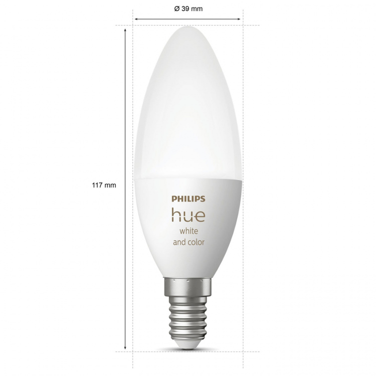 Philips Hue White Color Ambiance E14 Kron 2-pack