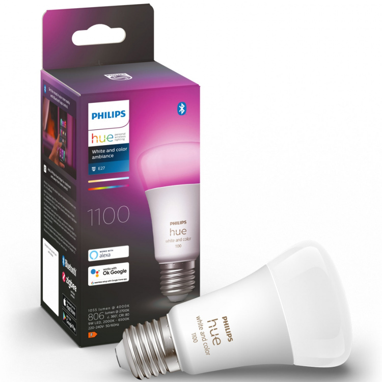 Philips Hue White Color Ambiance E27 1100lm 1-pack Philips Hue White Color Ambiance E27 1100lm 1-pack