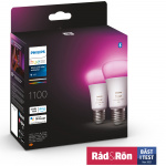 Philips Hue White Color Ambiance E27 1100lm 2-pack Philips Hue White Color Ambiance E27 1100lm 2-pack