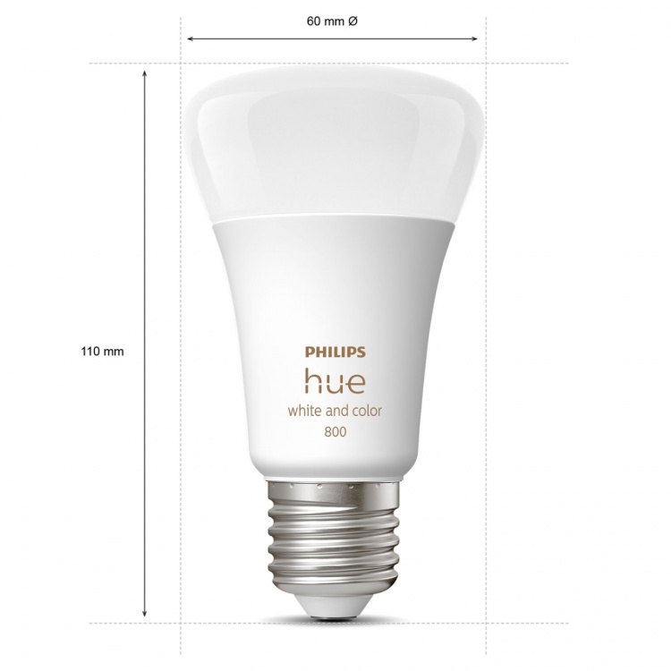 Philips Hue White Color Ambiance E27 800lm 2-pack