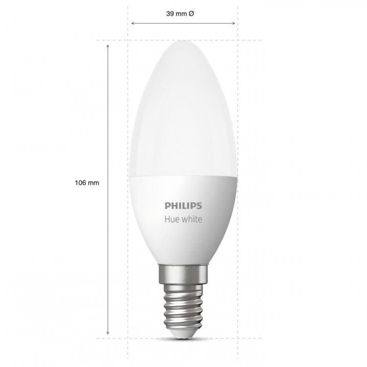 Philips Hue White E14 Kron 2-pack Philips Hue White E14 Kron 2-pack
