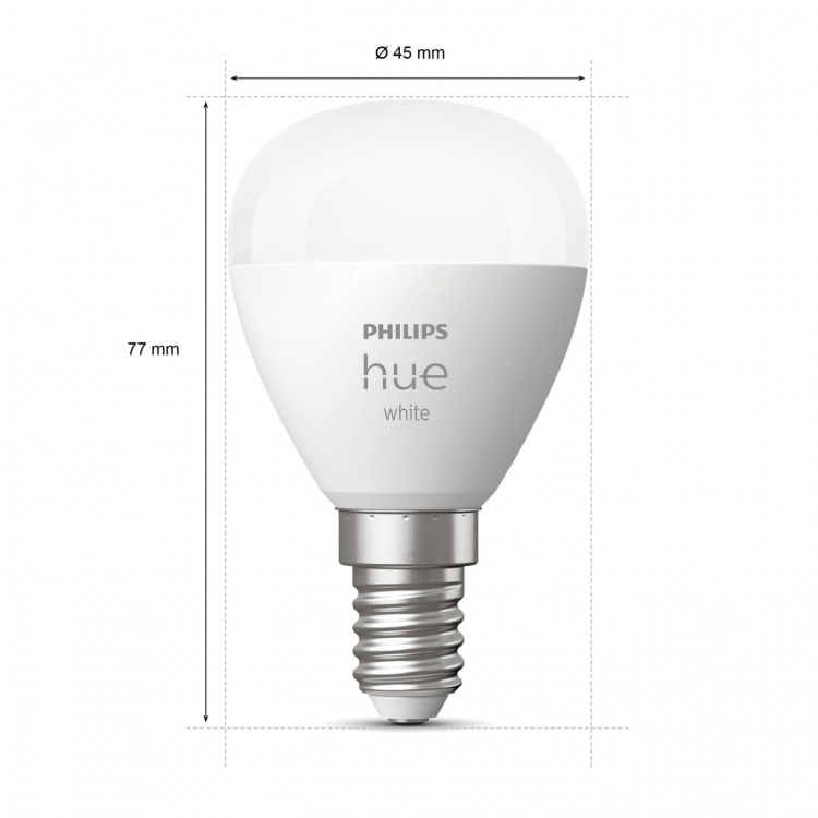Philips Hue White E14 P45 Klot 1-pack