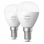 Philips Hue White E14 P45 Klot 2-pack Philips Hue White E14 P45 Klot 2-pack