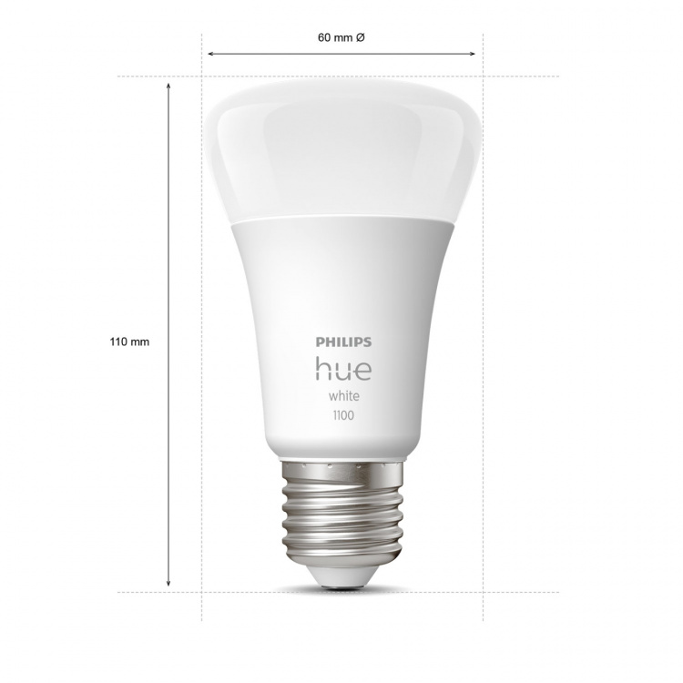 Philips Hue White E27 A60 1100lm 1-pack