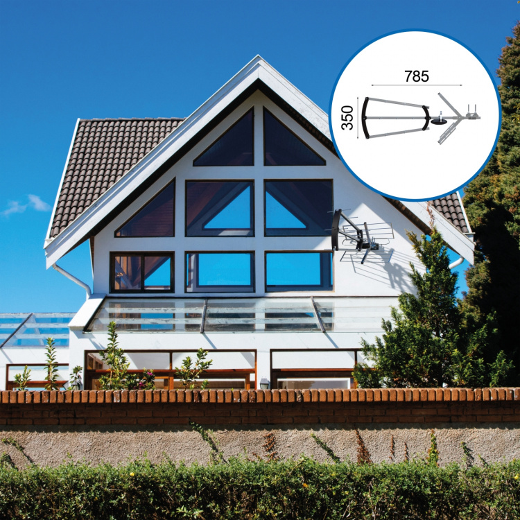 Strong TV-antenn för utomhusbruk - DVB-T2 LTE-skydd