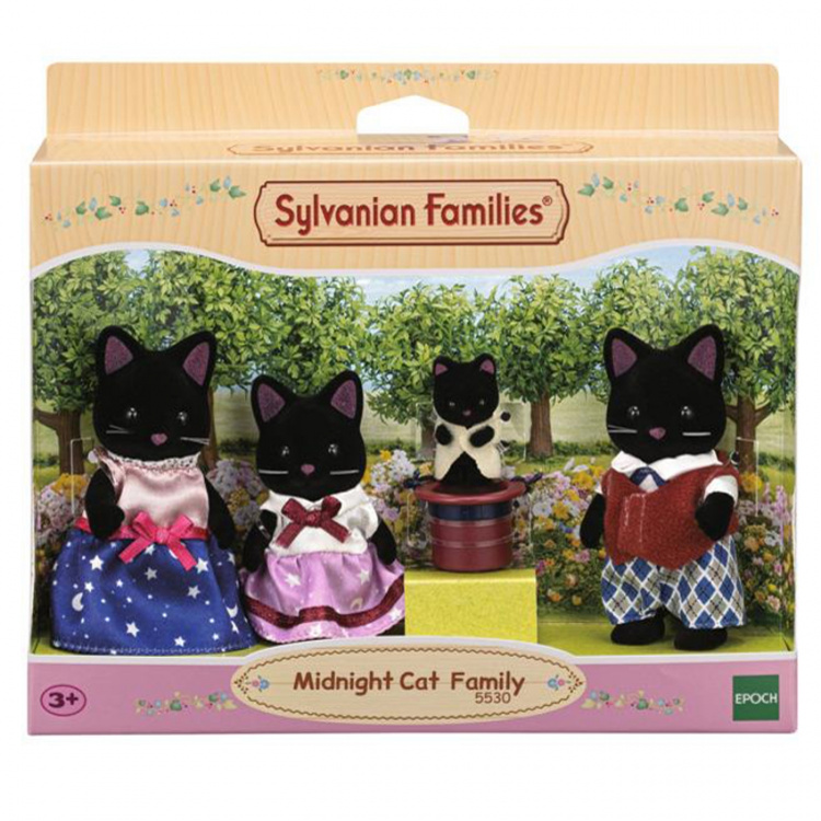 Sylvanian Families Midnight Cat Family