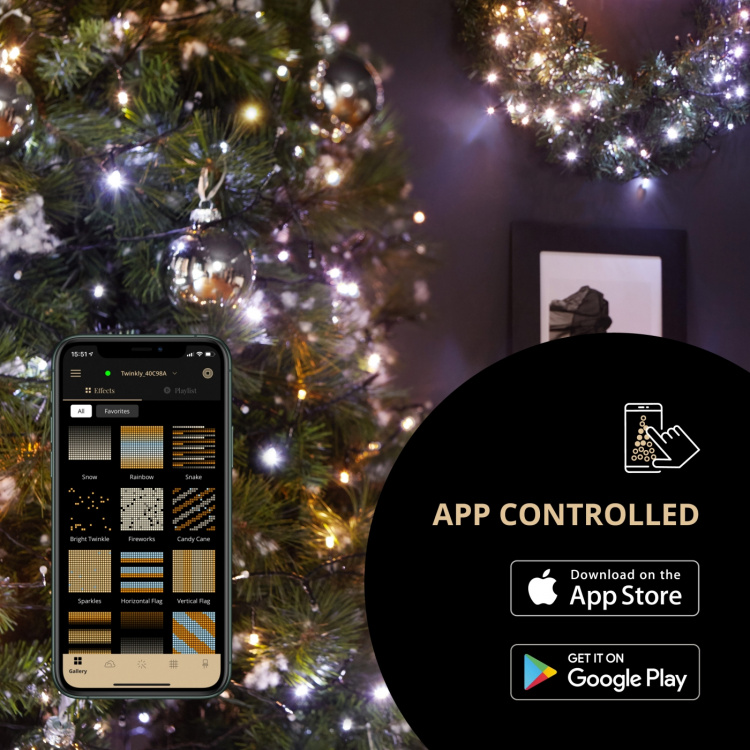 Twinkly Strings 400 AWW LEDs Gen.II Gold Edition