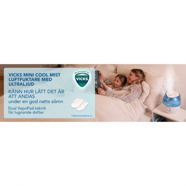 Vicks Luftfuktare Mini Cool Mist Ultrasonic VUL525