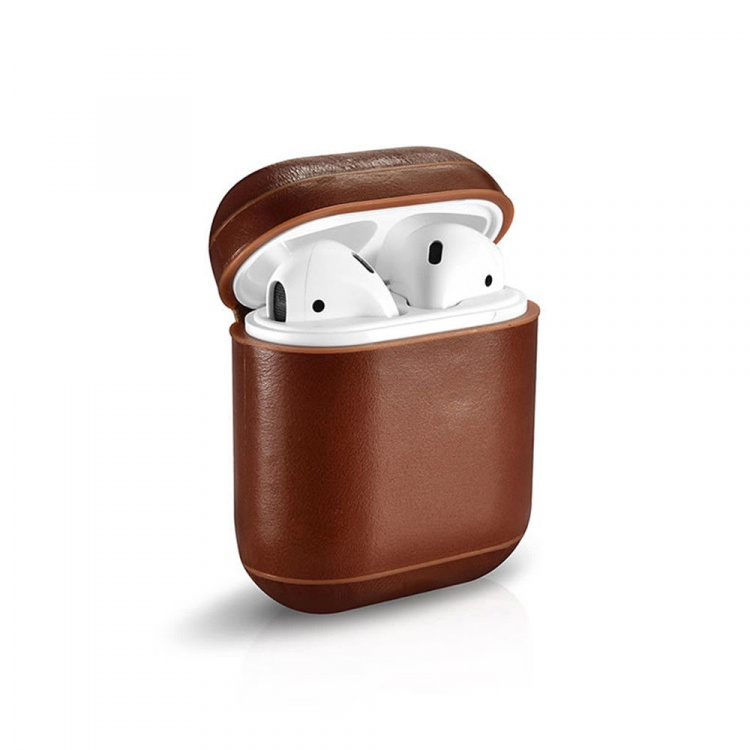 Läderfodral till Apple Airpods med spänne Läderfodral till Apple Airpods med spänne