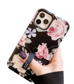 Fashioncase med fingerhållare - iPhone 12/12 Pro, Spring Flowers