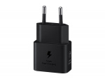Samsung EP-T2510N GaN Väggladdare USB-C 25W + kabel, Svart Samsung EP-T2510N GaN Väggladdare USB-C 25W + kabel, Svart
