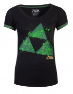Zelda - Triforce Splatter Womens T-shirt, L