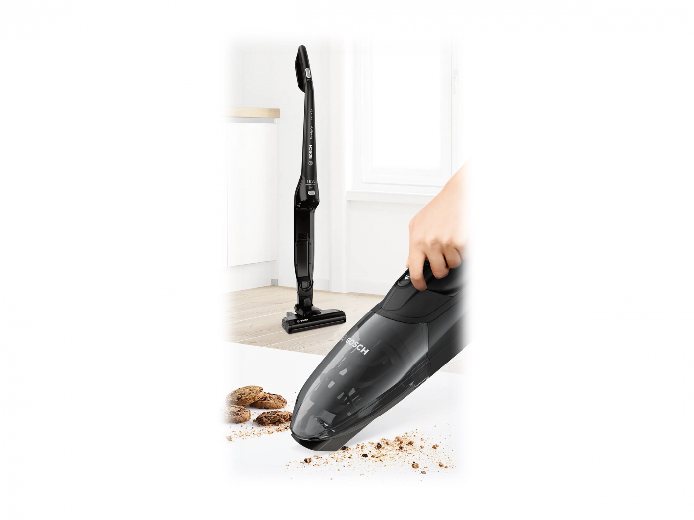 Bosch Serie 2 Akkustaubsauger Readyy'y 16vmax Köp Bosch Readyy'y Serie 2 BCHF216B, Sladdlös dammsugare, 16Vmax, Svart